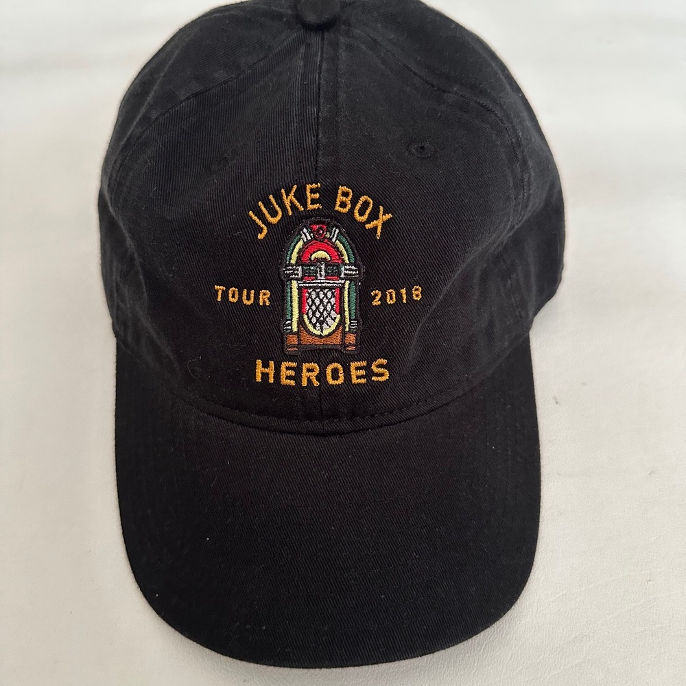 Foreigner Juke Box Heroes Tour 2018 Black Baseball Cap Hat